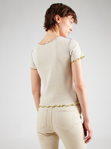 T-shirt 'Ash' mazine en beige