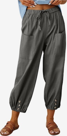 Yesfashion Regular Pants in Grey: front