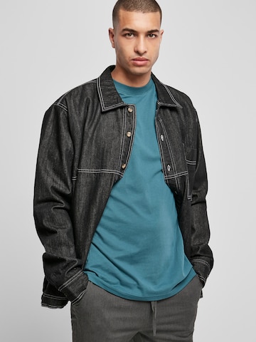 Urban Classics Between-Season Jacket in Black: front