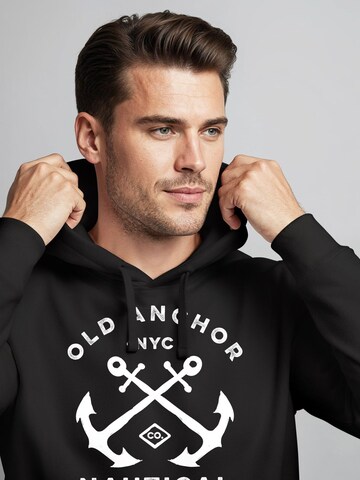 Neverless Sweatshirt 'Old Anchor' in Black