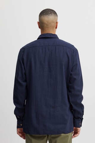 !Solid Comfort fit Button Up Shirt 'Sdalan' in Blue