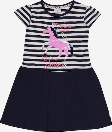 SALT AND PEPPER Dress 'Horse Club' in Blue: front