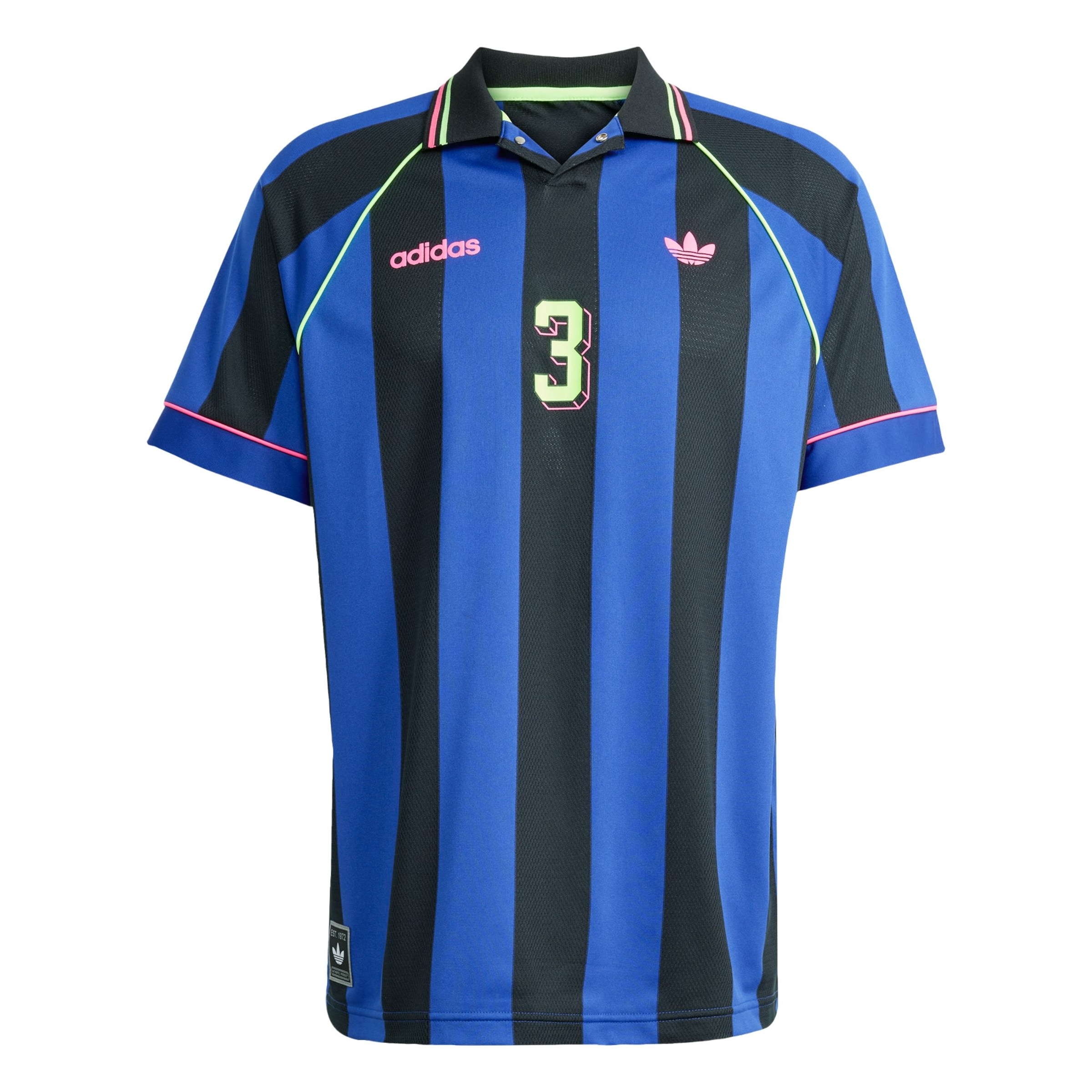 ADIDAS ORIGINALS Majica 'Jacquard Stripe' | modra barva: sprednja stran