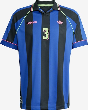 T-Shirt 'Jacquard Stripe' ADIDAS ORIGINALS en bleu : devant