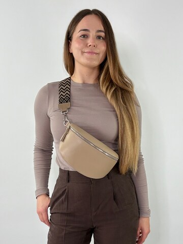 Sacs banane 'THEA medium' lePelou en beige : devant