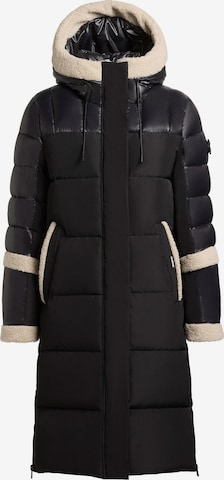 Manteau d’hiver 'Desna2' khujo en noir : devant