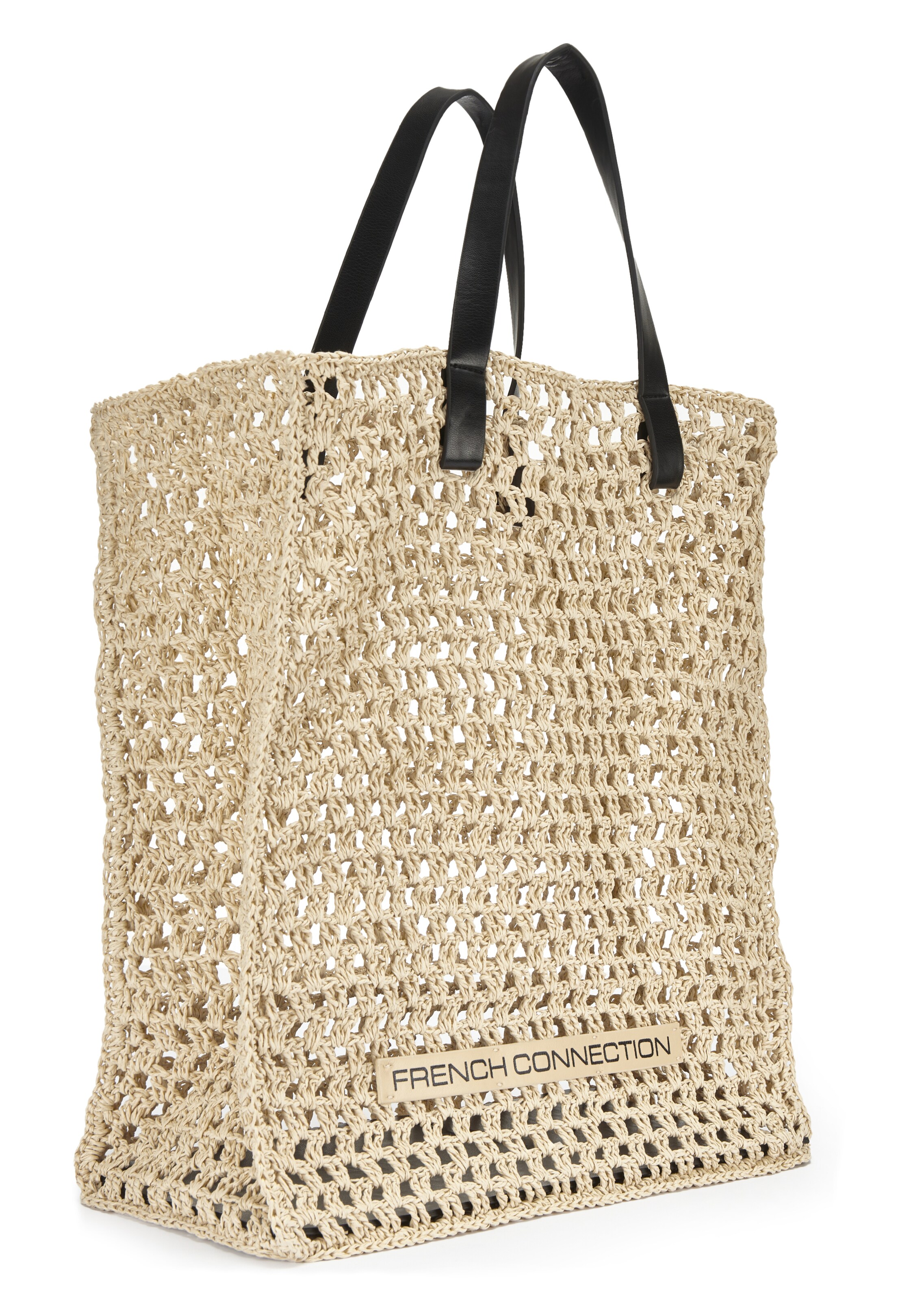 FRENCH CONNECTION Beach Bag in One size in Beige / Black, Item view
