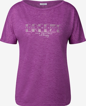 CECIL T-Shirt in Lila: Vorderseite