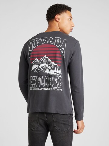 Key LargoSweater majica 'NEVADA ADVENTURE' - siva boja