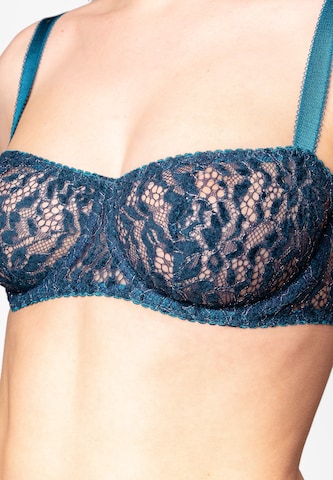 Aurore Lingerie Balconette BH 'Agnes' in Groen