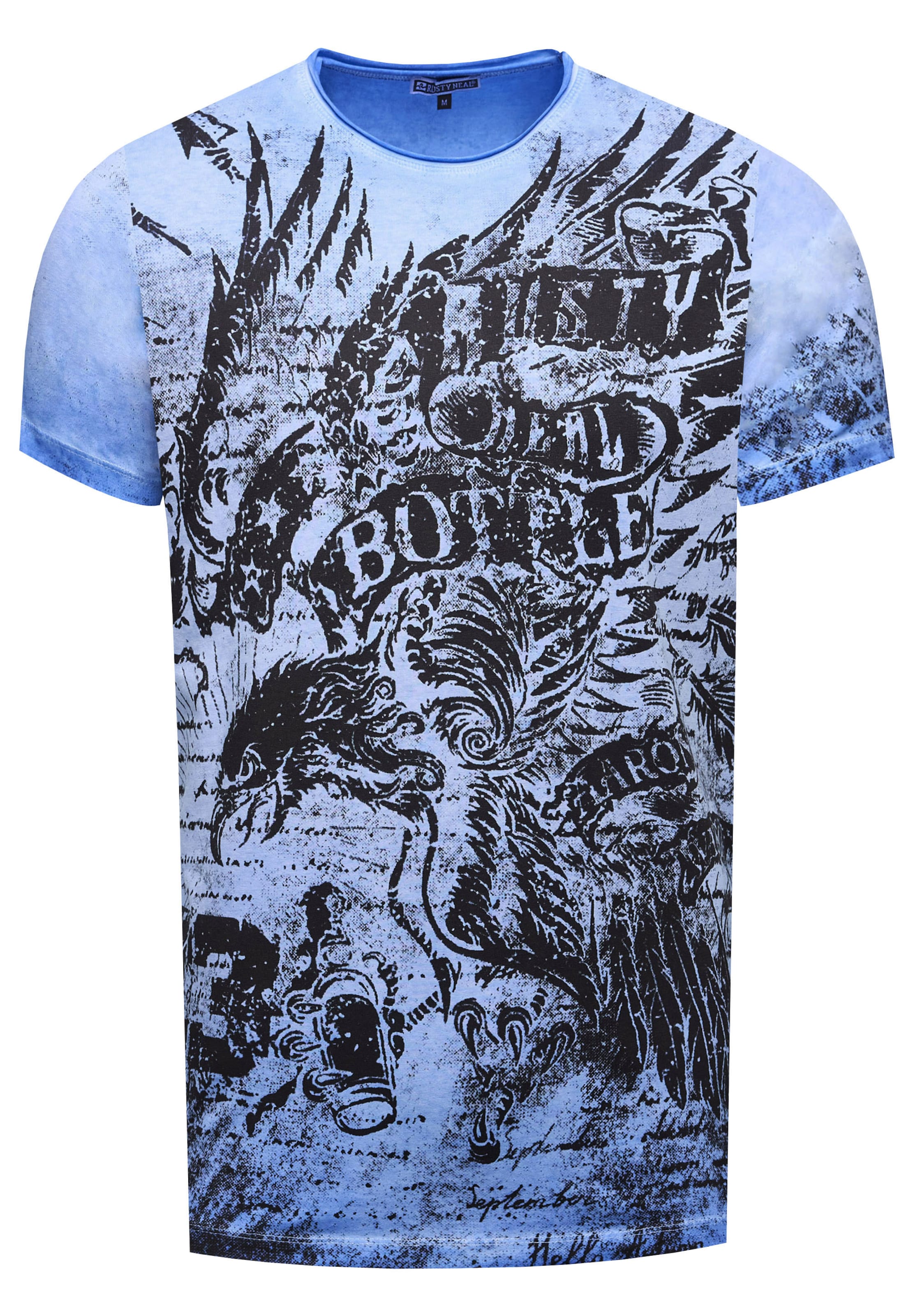 Rusty Neal T-Shirt in Blau: Vorderseite