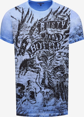 Rusty Neal T-Shirt in Blau: Vorderseite