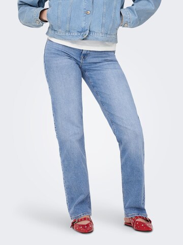 ONLY Regular Jeans 'ONLLopez' in Blauw: voorkant