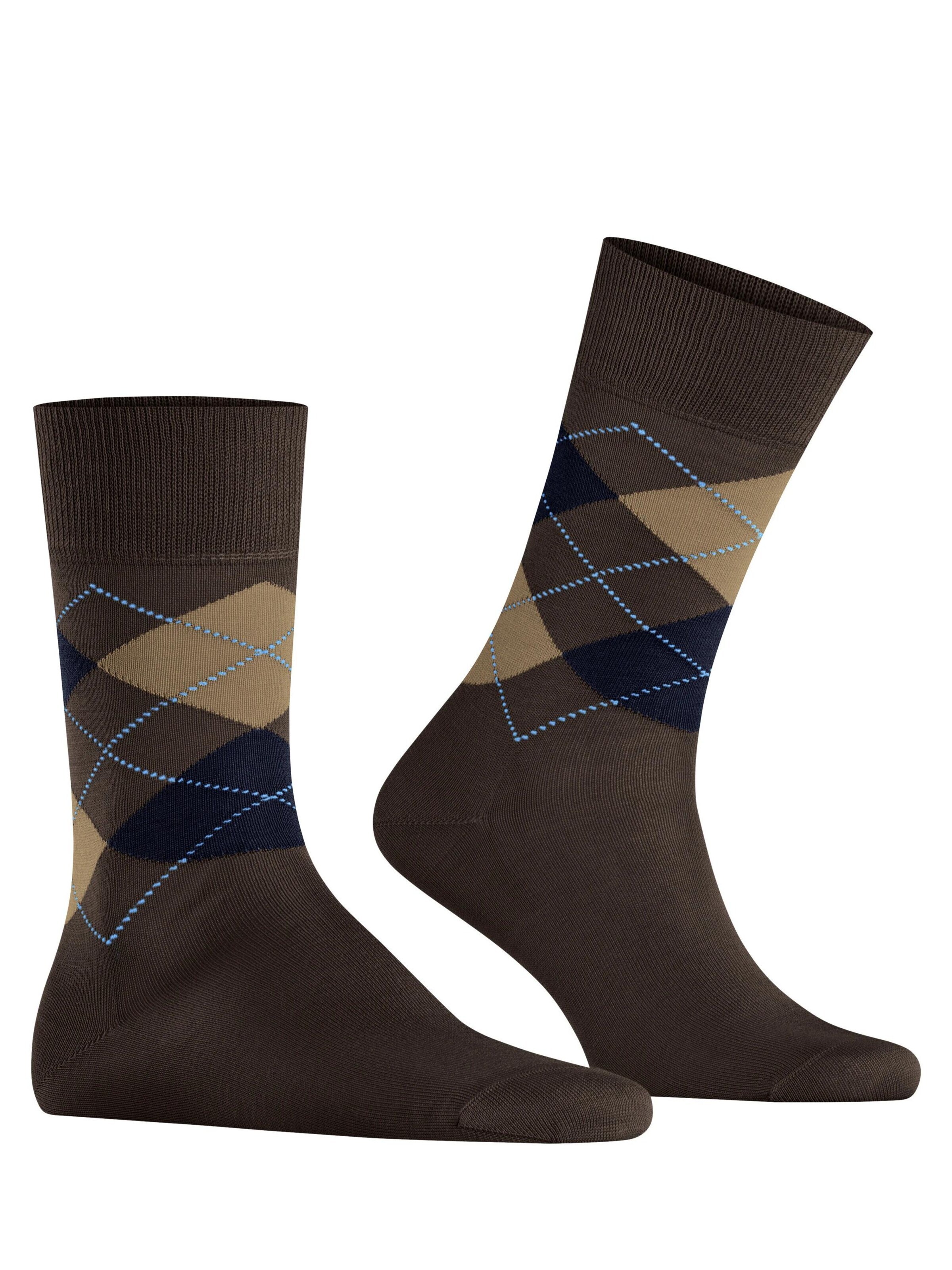 BURLINGTON Socks 'Manchester' in Brown
