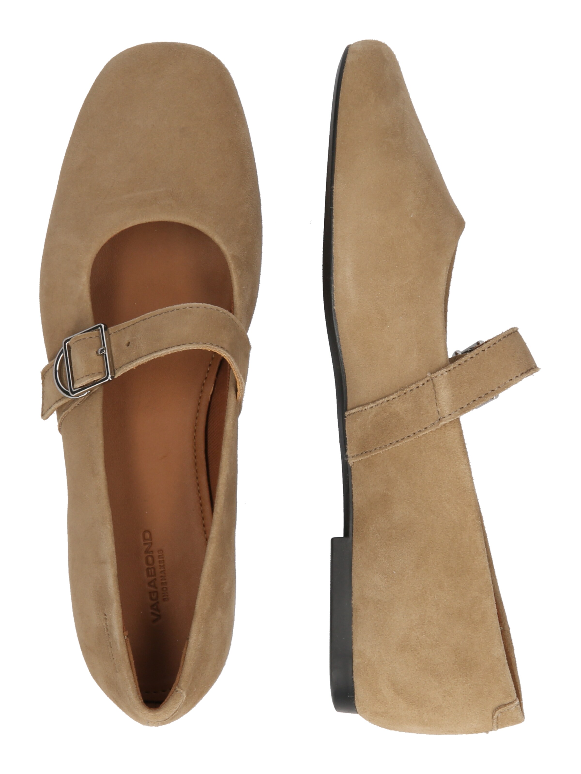 VAGABOND SHOEMAKERS Μπαλαρίνα με λουράκια 'JOLIN' σε καφέ