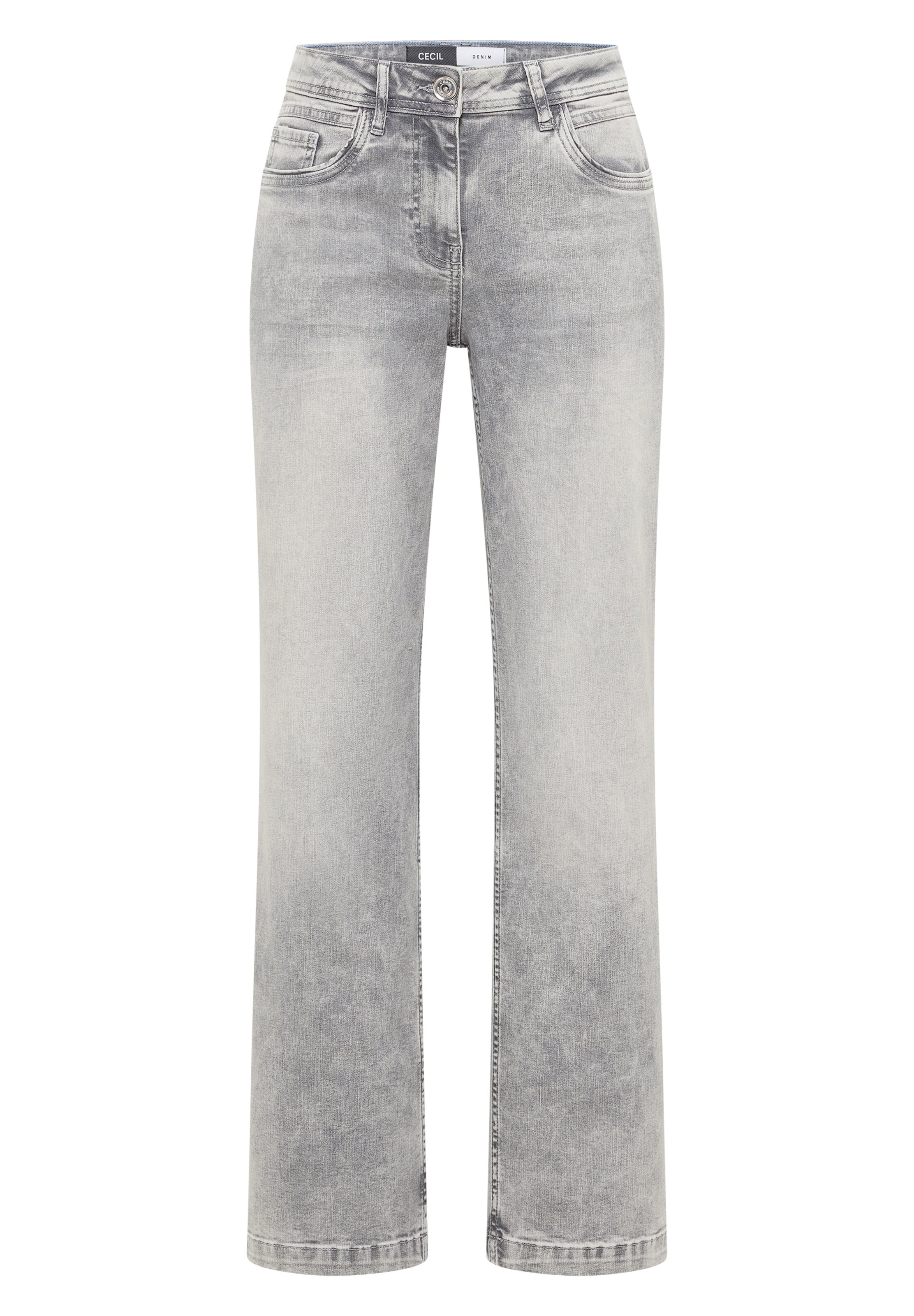 CECIL Loosefit Jeans in Grau: Vorderseite