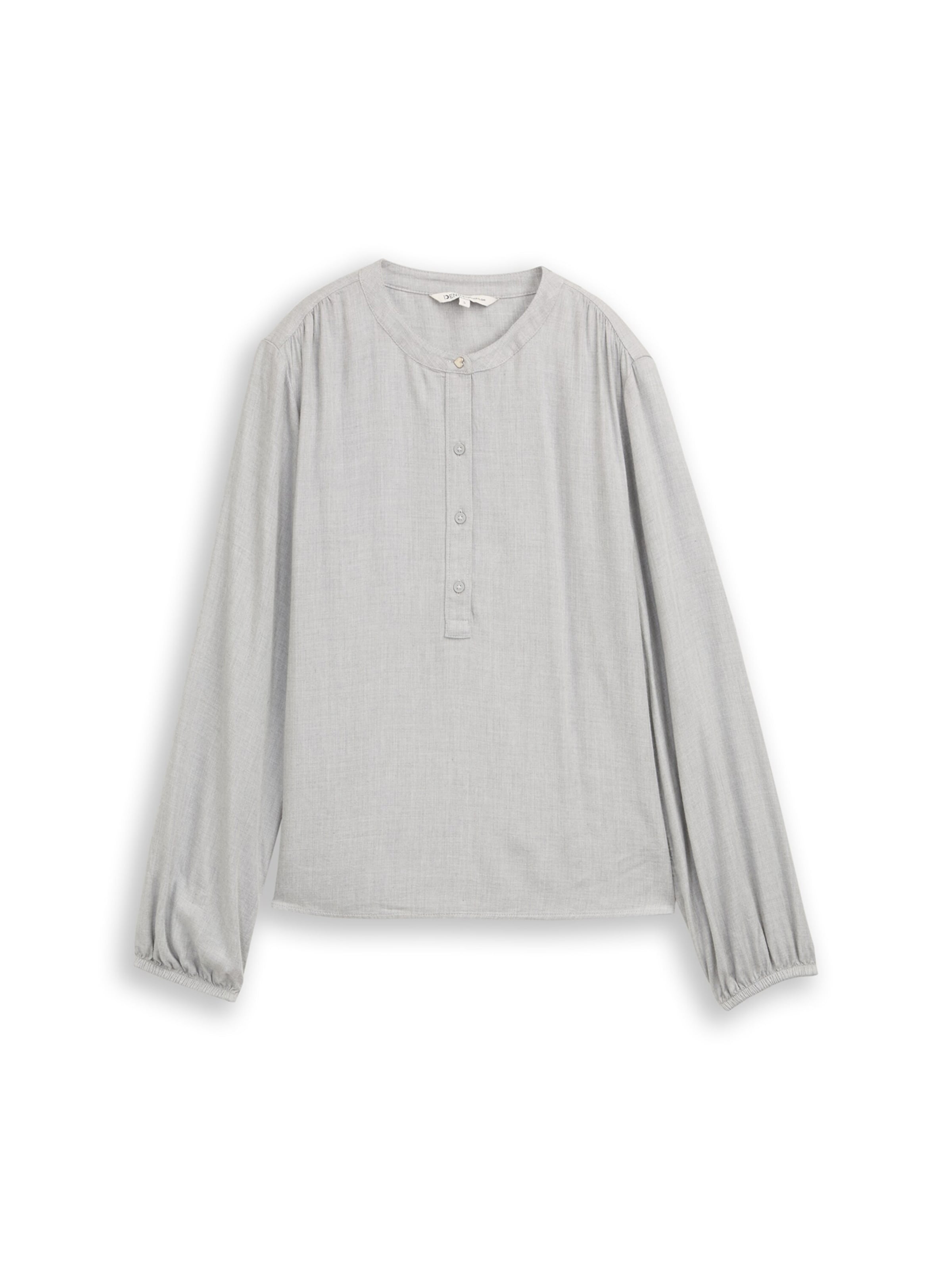 pelēks TOM TAILOR DENIM Blūze: no priekšpuses