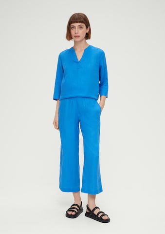 Wide leg Pantaloni di s.Oliver in blu