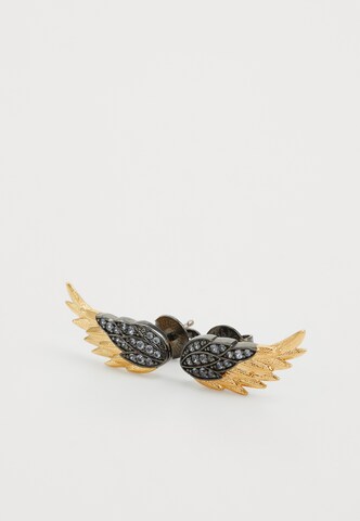 Zadig & Voltaire Uhani 'ROCK FEATHER' | črna barva