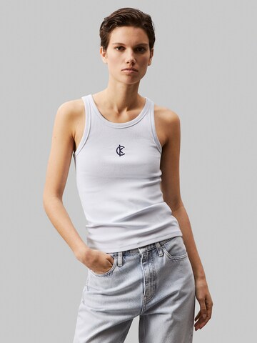 Haut Calvin Klein Jeans en blanc : devant