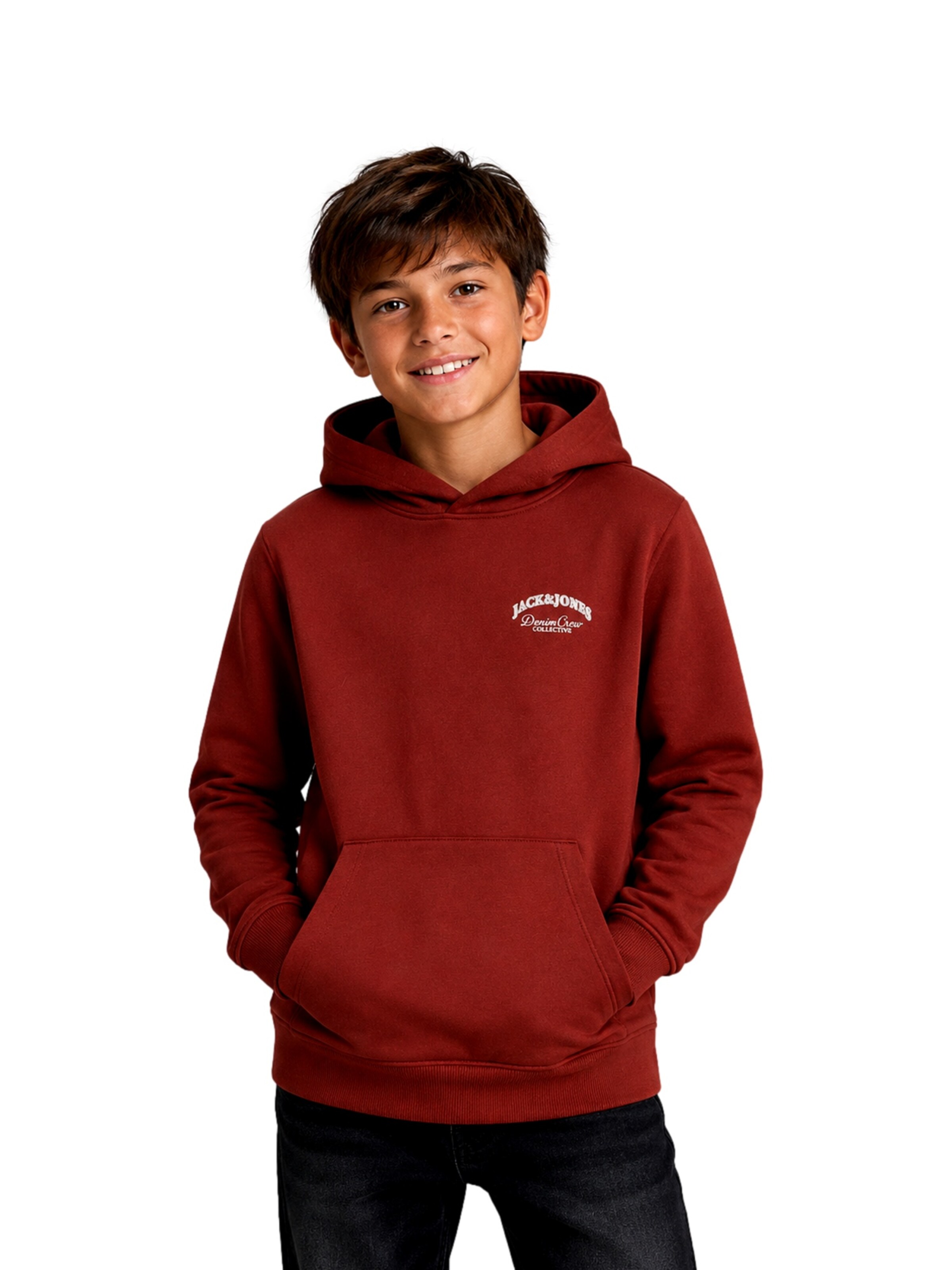 Jack & Jones Junior Свитшот 'JJEBrandes' в Красный: спереди