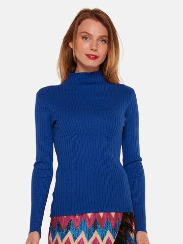 TOOche Sweater 'Pulli Gerippt' in Blue: front
