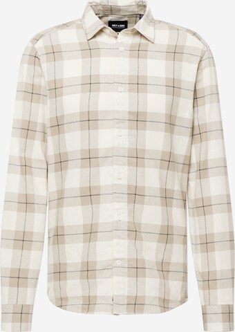 Only & Sons Button Up Shirt 'ARI' in White: front
