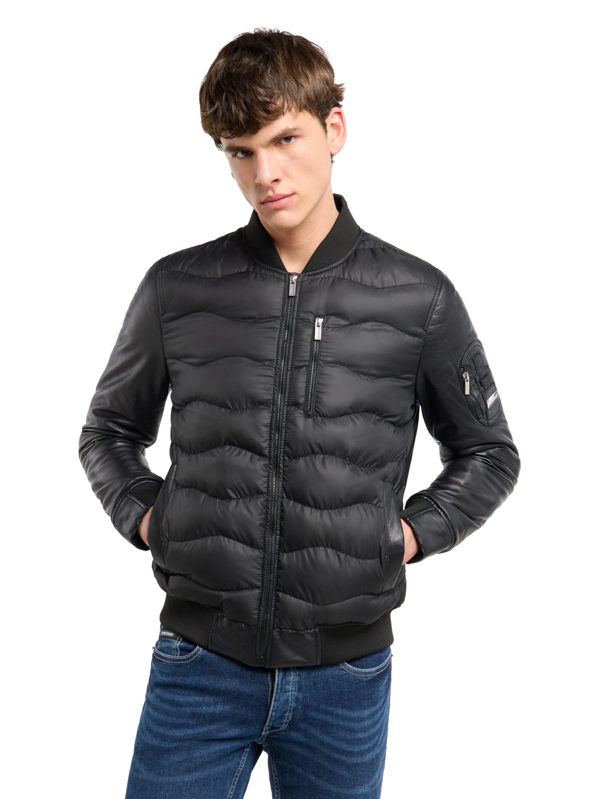 Bruno Banani Winter Jacket 'Groves' in Black: front