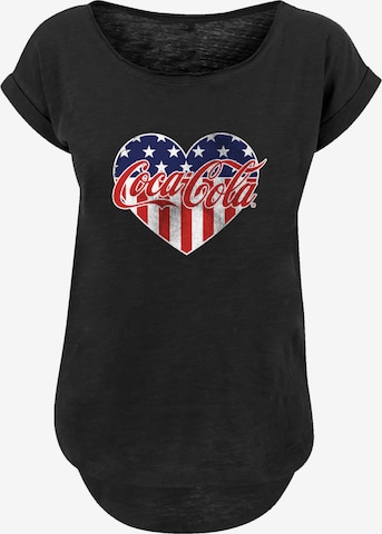 T-shirt 'Coca Cola Americana' F4NT4STIC en noir : devant