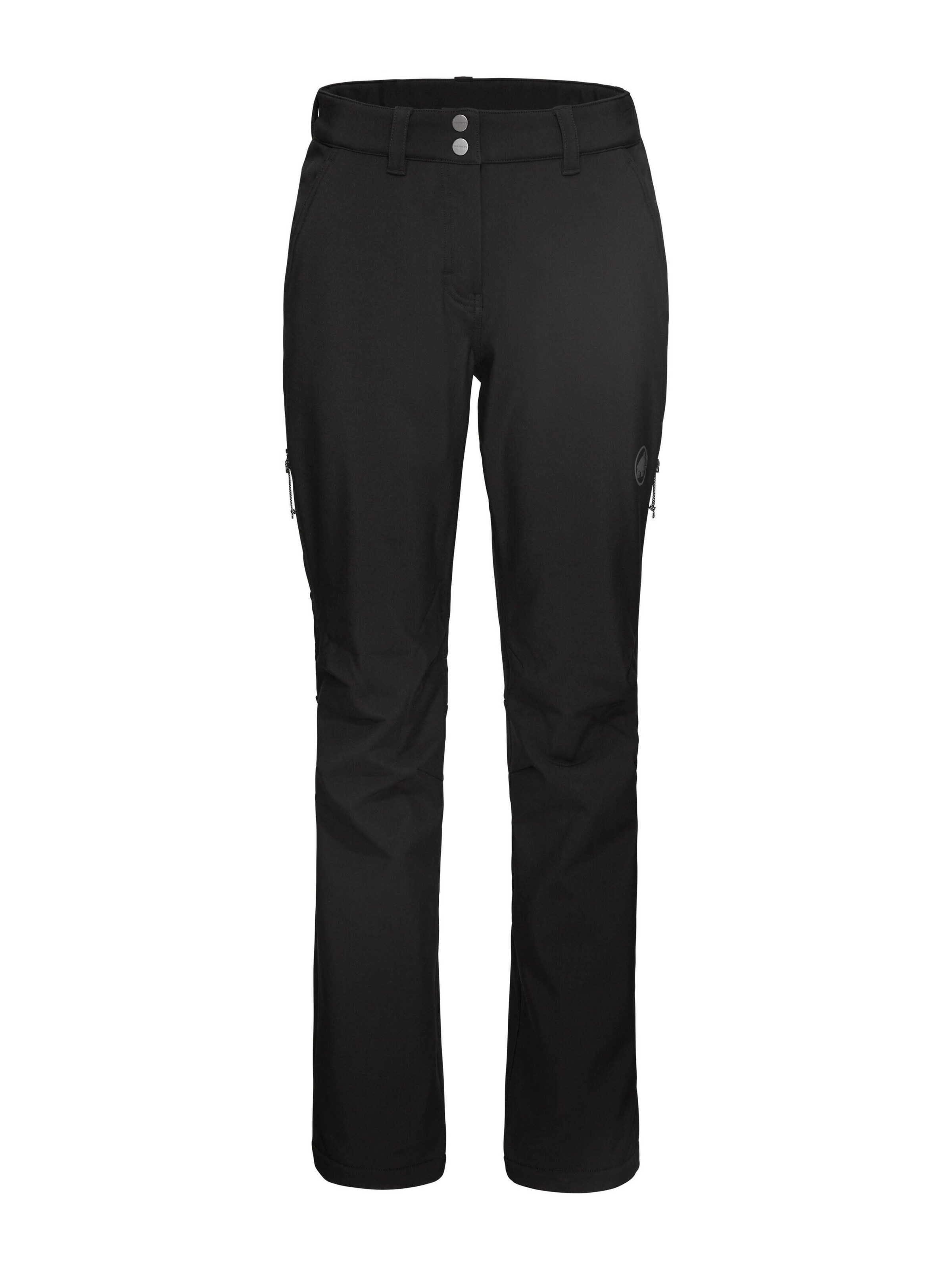 MAMMUT Regular Outdoor Pants in Black: front