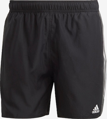 ADIDAS SPORTSWEAR Athletic Swim Trunks in Black: front