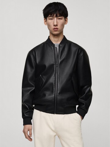 Veste mi-saison 'Pla' MANGO MAN en noir : devant