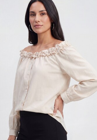 usha BLACK LABEL - Blusa em bege