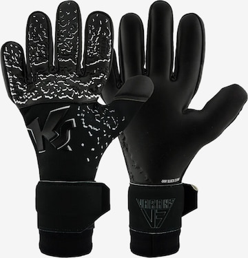 KEEPERsport Athletic Gloves in Black: front