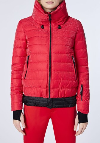 CHIEMSEE Athletic Jacket 'Makula' in Red