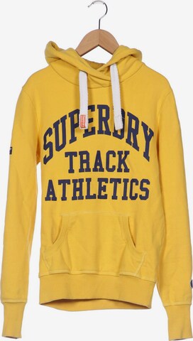 Superdry Sweatshirt & Zip-Up Hoodie in XS in Yellow: front