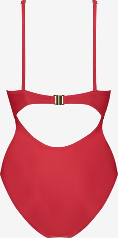 Hunkemöller Bralette Swimsuit 'Luxe' in Red