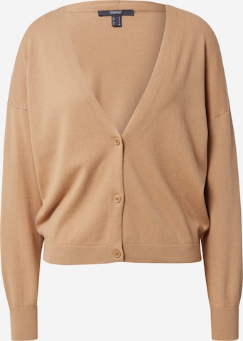 Esprit Collection Knit Cardigan in Beige: front