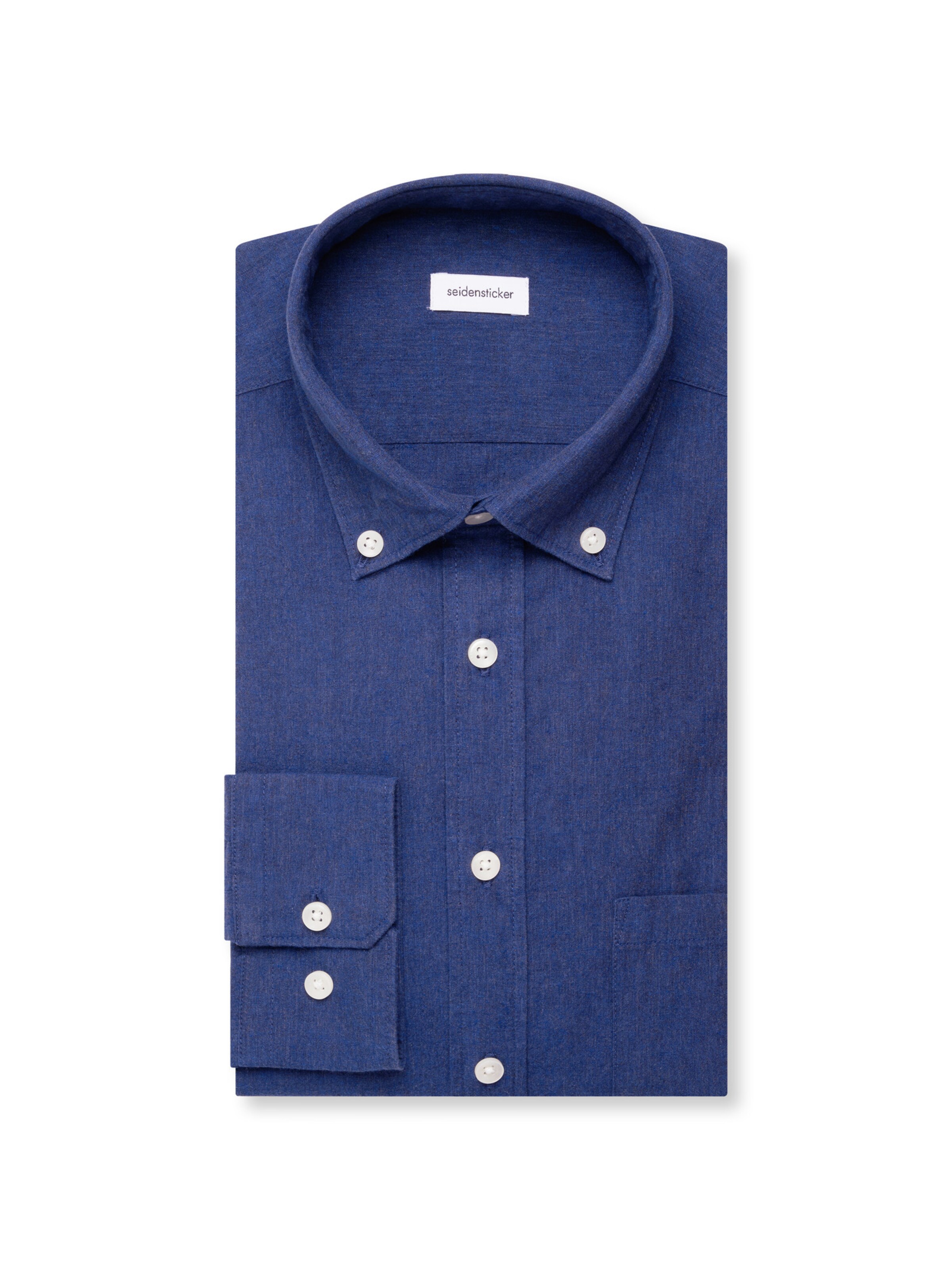 SEIDENSTICKER Regular Fit Businesshemd in Blau