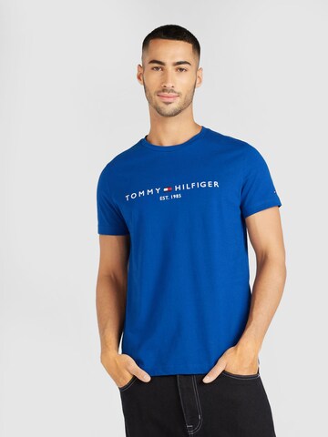 Regular fit Tricou de la TOMMY HILFIGER pe albastru: față