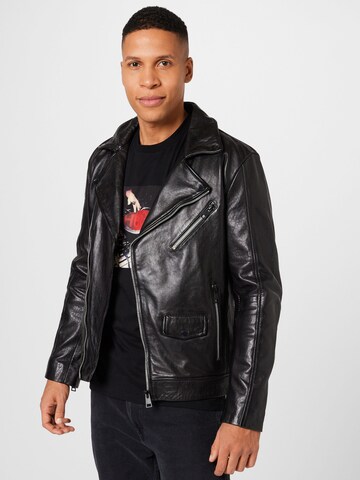 FREAKY NATION - Chaqueta de entretiempo en negro: frente