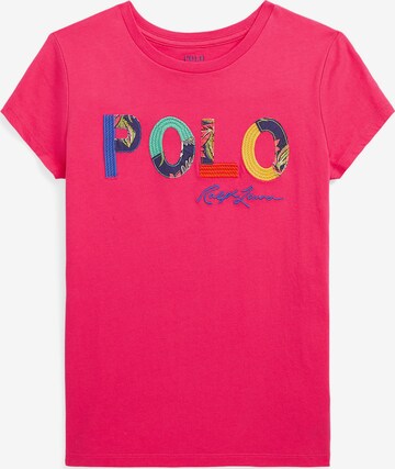 Tricou de la Polo Ralph Lauren pe roz: față
