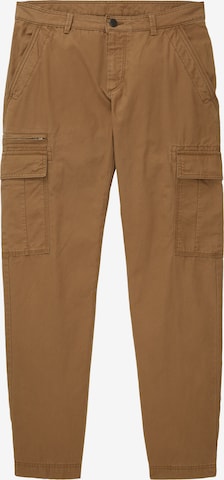 Pantalon cargo TOM TAILOR en marron : devant