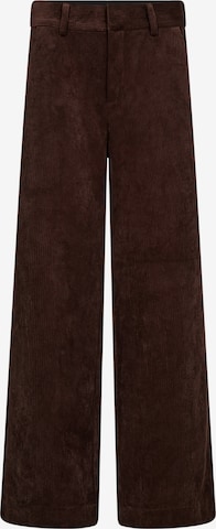 co'couture Wide Leg Housut 'Daisy' värissä ruskea: etupuoli