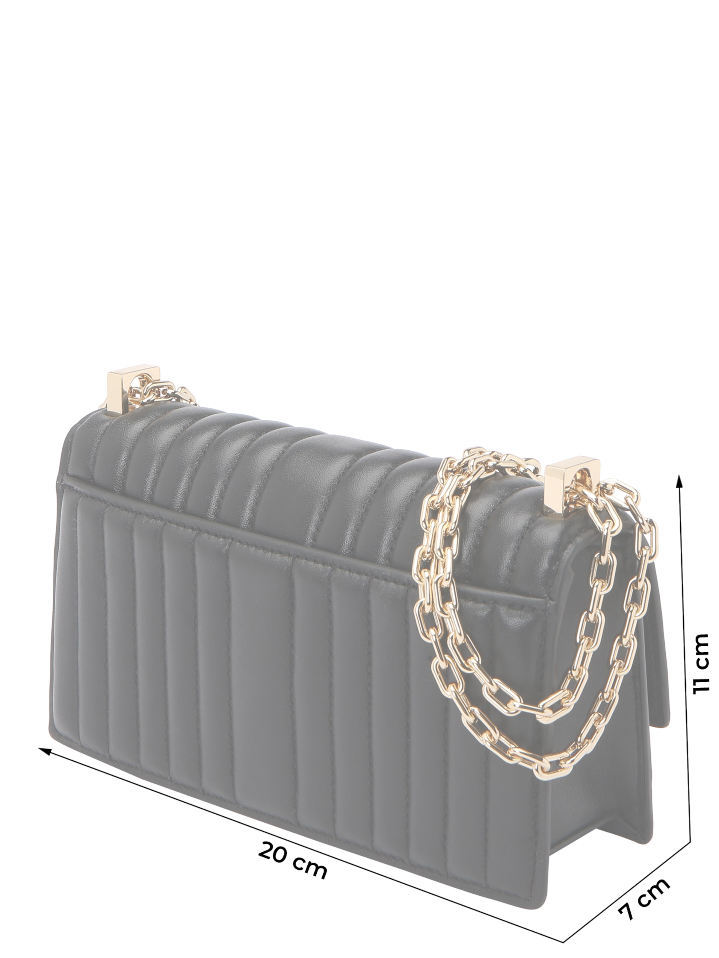 Kate Spade Skuldertaske 'Deco Quilted Mini Flap Chain Crossbody' i sort