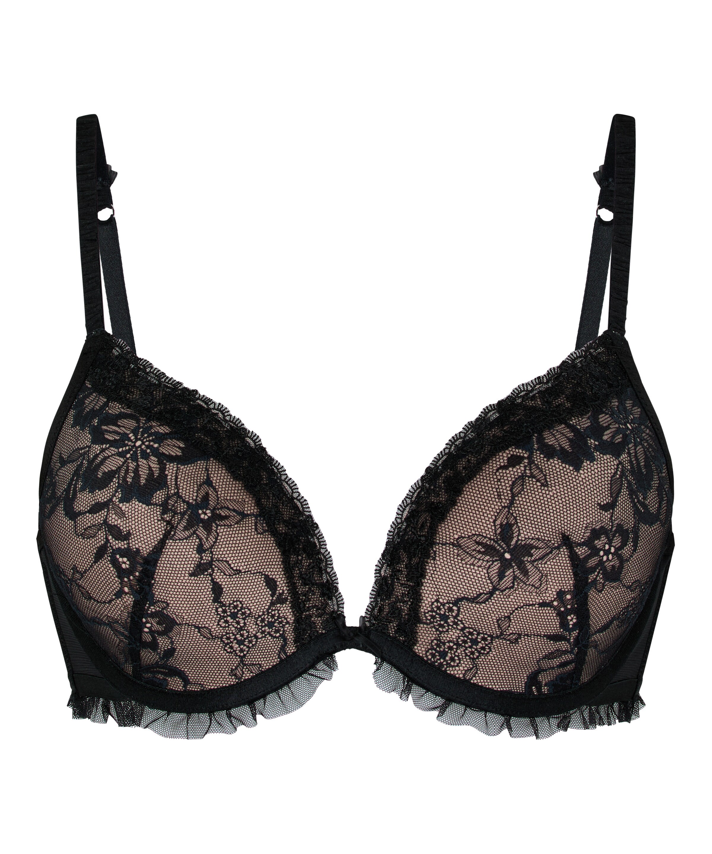 Hunkemöller Push-up BH in Schwarz: Vorderseite