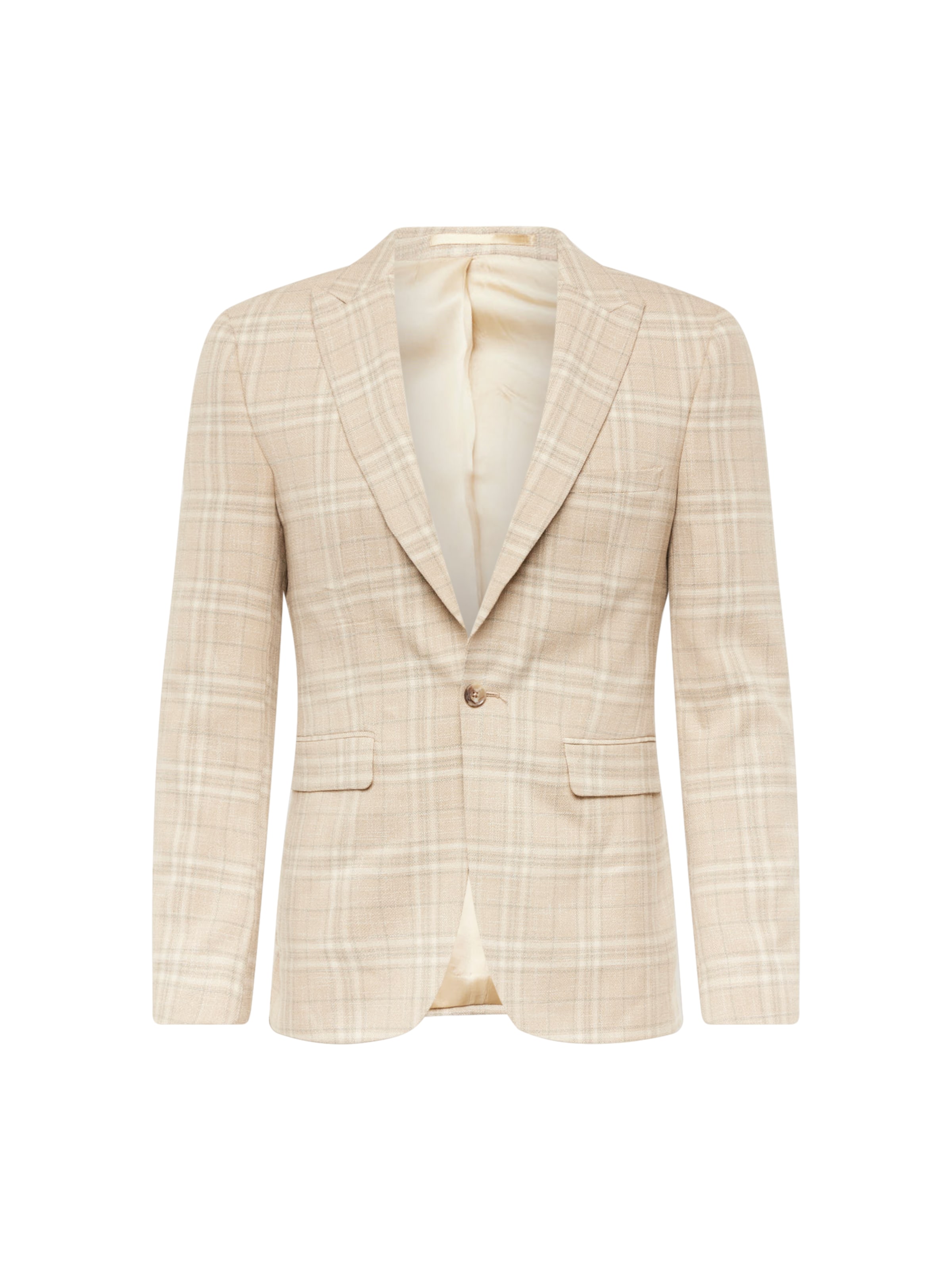 BURTON MENSWEAR LONDON Rovný strih Sako - Béžová: predná strana