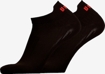 UphillSport Athletic Socks 'FRONT LOW' in Black: front