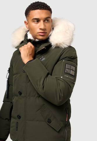 STONE HARBOUR Winter Jacket 'Halvaar' in Green: front