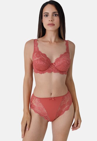 Slip 'CLASSIC LACE' sassa en rouge : devant